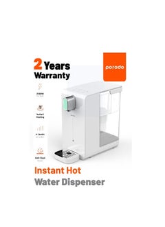 Buy 10s Instant Hot Water Dispenser With Automatic Ambient Lighting UK 3Pin Power Cord Length 1m, 2200W Max Power, w, 20L/h Hot Water Capacity, 4 Levels of Temperature/ Anti-Dust/ W in UAE