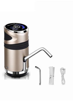 Buy Electric Water Pump Dispenser,Wireless Gallon Bottle Drinking Switch With USB Charging And Water Inlet Hose,Drinking Water Pump For Home Office,Golden in UAE