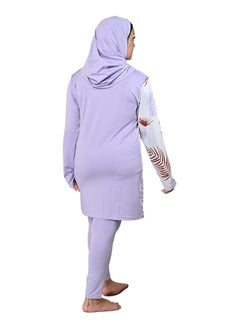 اشتري Burkini Swimsuits for Women. Modest Muslim Swimsuit Islamic. Long Sleeve Burkini with Full Cover Hijab and long Pants. Bathing Suit with Tropical leaves print. في الامارات