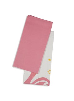 اشتري Flamingo white & pink kitchen towels في الامارات