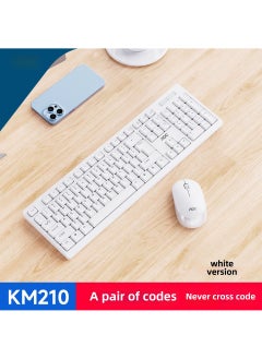 Buy 1 x 5 pcs AOC KM210 Wireless Keyboard Mouse Combo USB White in Saudi Arabia