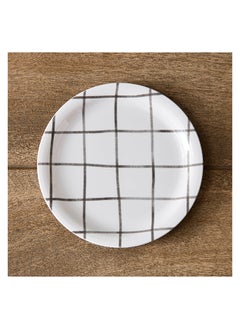 اشتري Checkered Side Plate 19 x 1.5 x 19 cm في الامارات