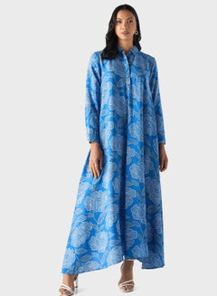 Buy Floral Print Tiered Dress in Saudi Arabia