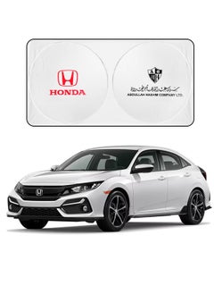 Buy Car Windshield Sun Shade, Foldable UV Rays and Heat Protector, Reflective Sun Visor, Keeps Vehicle Cool, Universal Fit, Easy Installation - HONDA in Saudi Arabia