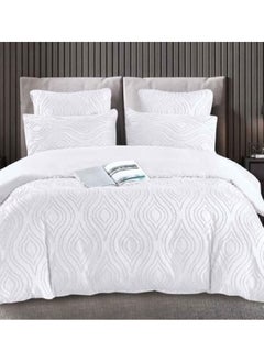 اشتري COMFY 6 PC LUXURY COLLECTION ALL SEASON COMFORTER SET 220 X 240 CM WHITE في الامارات