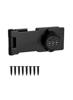 Buy Household Cabinet Password Locks, Cabinet Door Combination Lock, Door Lock Clasp w/Screws for Door Cabinet, Privacy Lock can use for Cabinet, Mailbox, Pet Doors, Office File Cabinet Lock, Black in Saudi Arabia