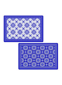 Buy Azulejo Double-Sided Table Mat MulticoBlue/White 45x30 cm in UAE