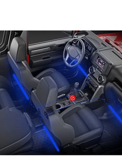 اشتري Sumkyle lnterior Car Lights, 4PCS 72 LEDs for RGB LED Strip Light, with Car Charger, APP Control and Remote Control, 16 Million Color Scene Modes,7 Scene Modes,12V DC(RGB) في السعودية