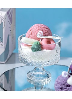 Buy Ice Cream Luxury Crystal Glass Jar Soy Wax Scented Candle in Saudi Arabia