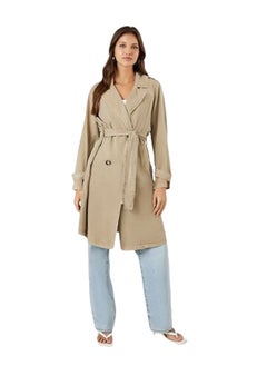 Buy Belted Longline Trench Coat in Egypt