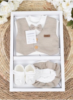 Buy 4-Piece Baby Suit Set with Gift Box in Saudi Arabia