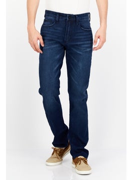 Buy Men Regular Fit Wash Non-Stretchable Jeans, Blue in Saudi Arabia