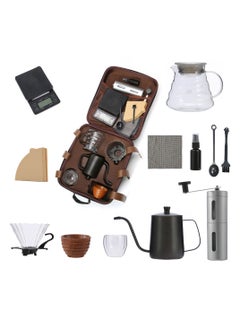 Buy V60 Coffee Maker set, 12 pcs Coffee Accessories Tools with Portable Carry Case, Drip Coffee Kit in Saudi Arabia