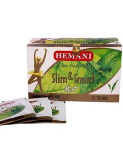 Buy Slim & Smart Herbal Tea With Mint 100% Natural Weight Loss Tea - 20 Tea Bags in UAE