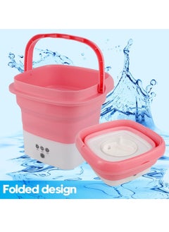 Portable Washing Machine Mini Foldable Washer with Spin Dryer Bucket for  Baby Clothes,Underwear,Socks,Towels Perfect for  Travel,Apartment,Lightweight