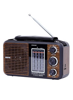 Buy Rechargeable FM Radio, Large Capacity Battery, Perfectly Portable, Lightweight, Retro Style FM Radio, Strong And Stylish, Perfect Sound Quality, Multi Band in Saudi Arabia