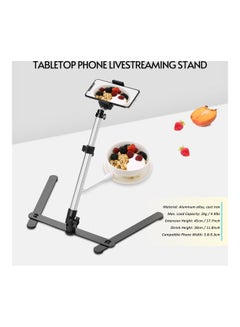 Buy Photography Copy Stand with Adjustable Phone Holder Remote Control Black in UAE