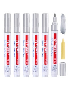 Buy 6 Pieces Tile Pen Wall Grout Restorer Pen Repair Marker Grout Filler Pen for Restoring Tile Grout Wall Floor Bathrooms and Kitchen Silver in Saudi Arabia