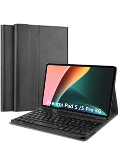 Buy Mi pad 5/Mi pad 5 Pro Case with Keyboard, Slim Mi pad 5/Mi pad 5 Pro 11inch Keyboard Case with Pen Holder Bluetooth Keyboard Cover Case for Mi pad 5/Mi Pad 5 Pro 5G 11inch (Black) in UAE