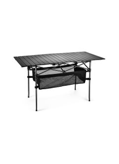 Buy Sunny Outdoor Folding Portable Picnic Camping Table Aluminum Roll up Table with Easy Carrying Bag for Indoor Outdoor Camping Beach Backyard BBQ Party Patio Picnic in UAE