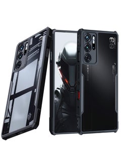 Buy Case for ZTE Nubia Red Magic 9 Pro / 9 Pro+, Ultra Thin, Lightweight Cover with Soft TPU Bumper + Acrylic Back, Shockproof Cover for Redmagic 9 Pro, Clear Black in UAE