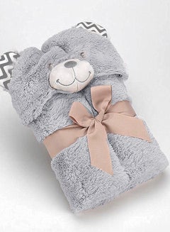 Buy Baby blanket - model: Pompon Bear - size: 75*95 - color: gray - produced by Mora, Spain. in Egypt