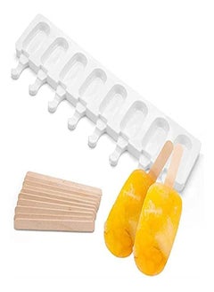 Buy Ice Cream Maker Mold Horuhue Mini Classic Shape Silicone Popsicle Sticks in UAE