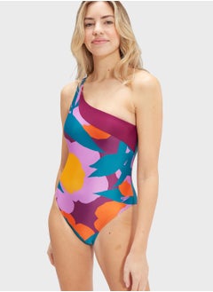 اشتري Printed Asymmetric Swimsuit في الامارات