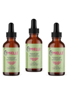 Buy Pack of 3 Mielle Rosemary Mint Scalp & Hair Strengthening Oil Healthy Hair Growth 59ml in Saudi Arabia