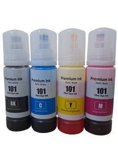 Buy Compatible Refill Ink 101 For Epson Eco Tank L4150/L4160/L4260/L4266/L6160/L6170/L6176/L6190/L6260/L6270 in Saudi Arabia