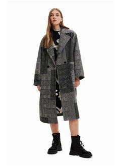 اشتري Long patchwork wool coat في مصر