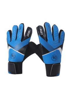 اشتري Children Football Gloves, Goalie Football Soccer Gloves with Strong Grip Protection to Prevent Injuries For Training and Match, Soccer Goalkeeper Gloves Size6 في الامارات