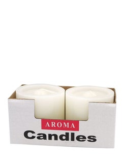Buy 2-Piece Pillar Candle White in Saudi Arabia