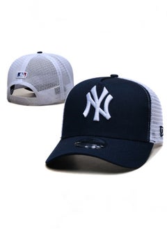 Buy New Era MLB Sunshade Hat Mesh Hat Outdoor Men's and Women's Sports Essential Duck billed Hat Blue in UAE