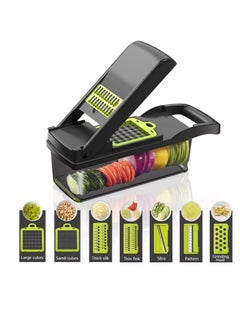 Buy The Ultimate Vegetable Cutter - Your Multi-Functional Kitchen Tool! Manual grater and vegetable cutter with various attachments for perfect vegetable slicing W in Egypt