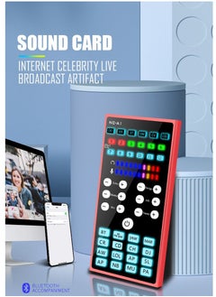 Buy Sound Card DJ Mixer Live Sound Card for Streaming Audio Mixer for Streaming Gaming Recording Singing Tiktok YouTube PC Computer in Saudi Arabia