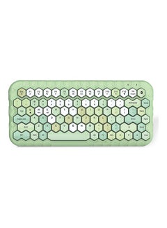 اشتري Mofii Honey BT Wireless Mixed Color 83 Key Mini Portable Girls Keyboard for Phone/Tablet/Laptop Green في السعودية
