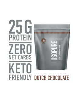 اشتري ناتشورال بيست ايزو بيور بروتين زيرو كارب, خالي من الاكتوز  شوكولاتة هولندية, 1 باوند في الامارات