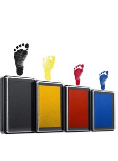 Buy Baby Footprint Kit Inkless Hand  Safe Reusable Ink Pads Beautiful Handprint For Newborn Girls And Boys in Saudi Arabia