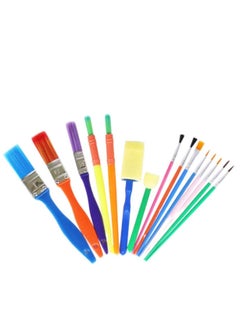 اشتري Kids Paint Brushes Paint Brushes for Children Sized Paint Brush Non-Toxic Washable Kids Paint Tool Painting Sponges Brushes Kids Painting Brush Set Kids Painting Kit Kids Early 15 Pieces في الامارات