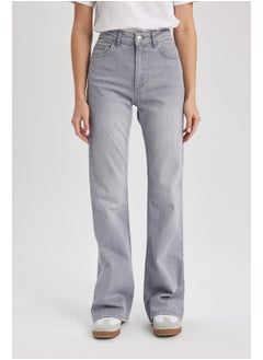 Buy Woman Flare Fit Denim Trousers in Egypt