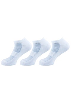 Buy Sam Socks Set Of 3 Half Terry Ankle Socks Nets&Elastic Men White in Egypt