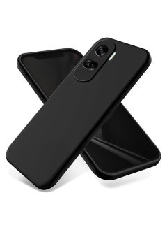 Buy Silicone Case Camera Protection with Microfiber Lining For Honor 90 lite  (Black) in Egypt