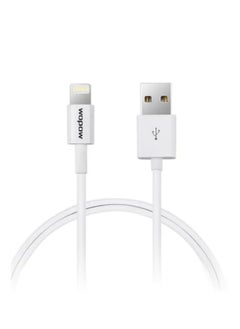 Buy Wopow Fast Charging USB Cable for Apple Phones White in Saudi Arabia