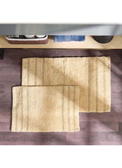 اشتري Mabel 2-Piece Cotton Reversible Bathmat Set 80 x 50 cm في الامارات