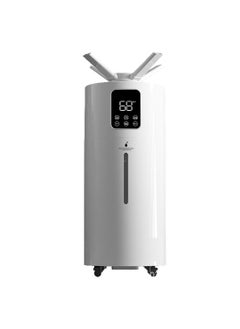 اشتري 25L 3-Speeds Humidifier for Larger Room Humidifier, Auto Shut-Off Cool Mist Top Fill Humidifier with 360° Dual Nozzle 110W WB-2103 White في السعودية