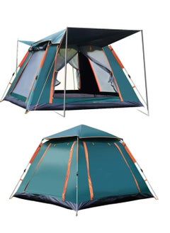 Buy Instant Pop Up Beach Dome Outdoor Family Camping Tent For 2-4 Person  with Carry Bag and Moisture-proof pad Waterproof Windproof Ultraviolet-proof Cabin Tent for Camping Hiking Mountaineeringent for C in UAE