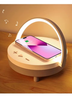 Buy LED Night Light Table Lamps, Music Lamp Wireless Charger Portable Bluetooth Speaker Touch Lamp, Portable Bluetooth Speaker, Wireless Charging Nightstand Lamp ,Birthday Gifts for Women, Men, Dad, Mom in UAE