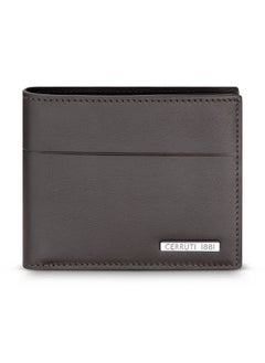 Buy Oxford Brown Bifold Genuine Leather Wallet For Men With 6 Card Slots 110 MM- CEPU06858M-BRO in UAE