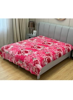 Buy Single Ply Premium Cloudy Blanket 2 Side Separate Design 100% Polyester SPUN YARN Obtained from Virgin Polyester Which is Suitable for winter and Rainy Season 220X240CM 11LBS in UAE